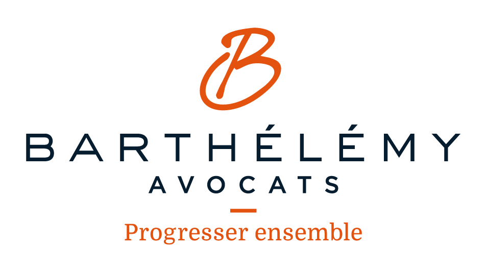 Logo Barthélémy Avocats avec Baseline