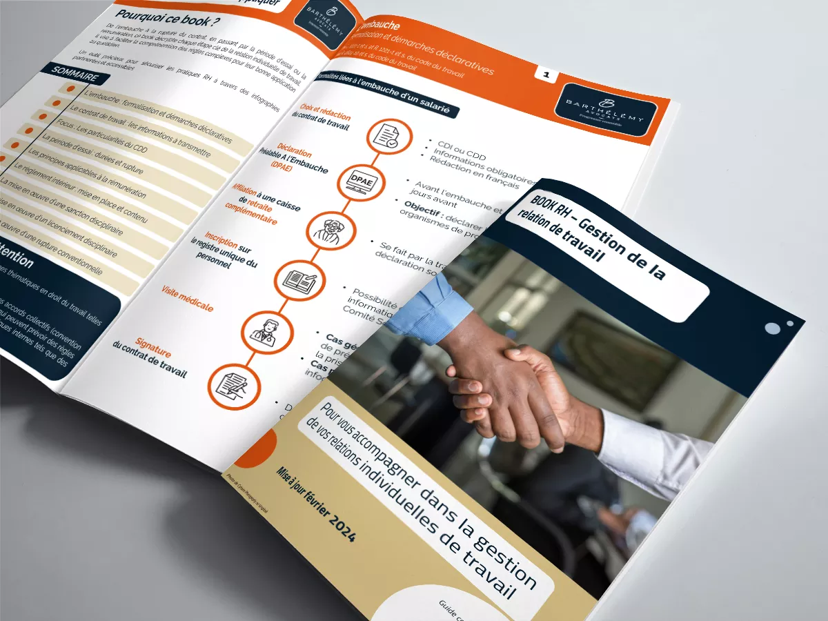 Image illustrant l'infographie Book - La gestion de la relation de travail
