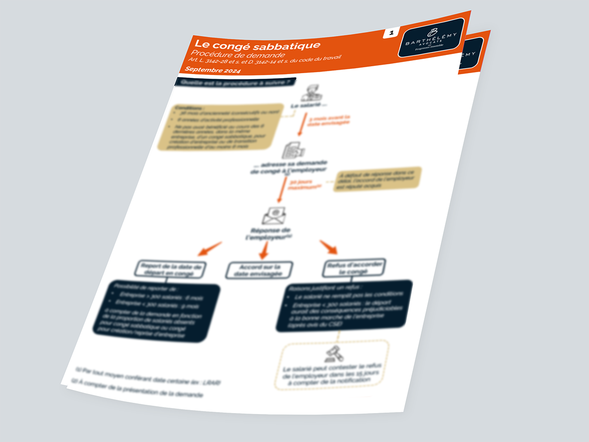 Image illustrant l'infographie Kit - Congé sabbatique
