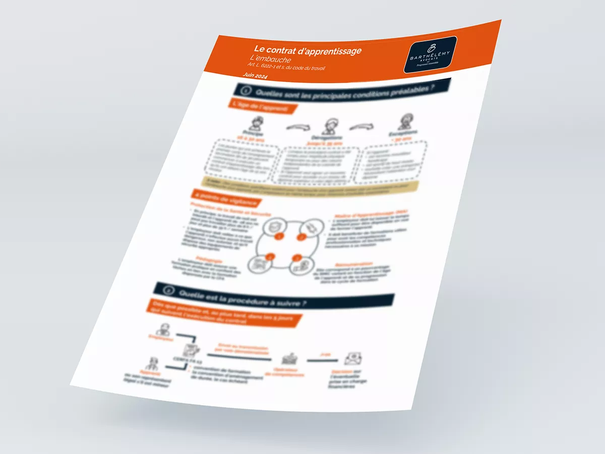 Image illustrant l'infographie Contrat d'apprentissage